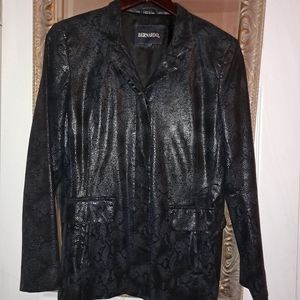 Vintage Bernardo Black Leather Jacket